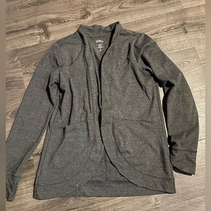 Market and spruce gray yoga jacket, size m